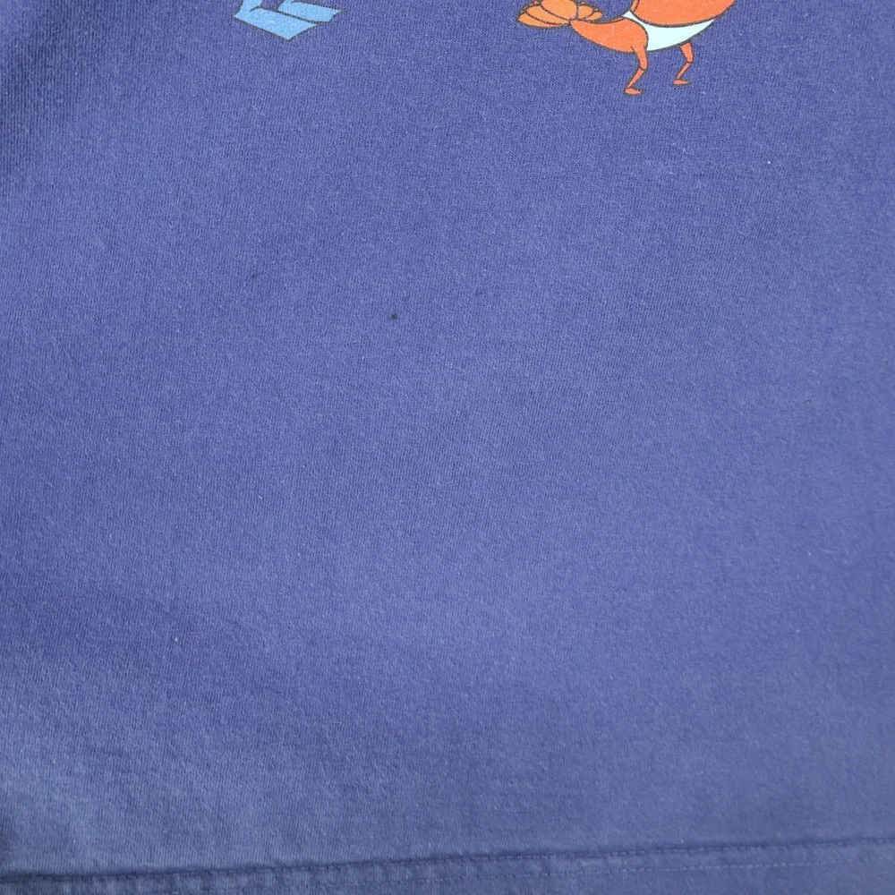Vintage Y2K SpongeBob SquarePants Patrick Cast Graphic T-Shirt XL Blue‎ Cotton